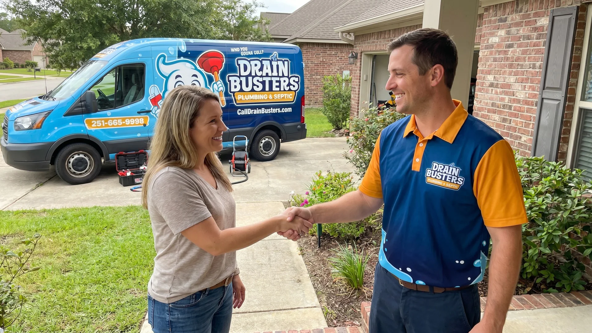 DrainBusters plumbing service near Dawes AL.