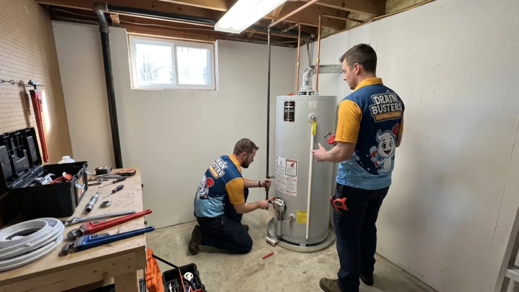 DrainBusters water heater installation service for tanked and tankless water heater decisions.